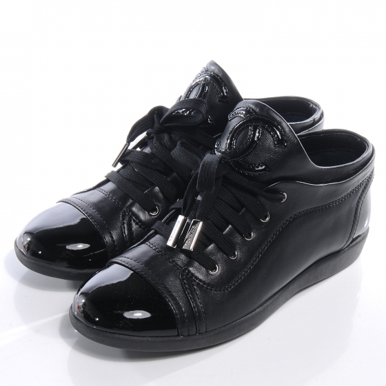靴 CHANEL 36,5 Chanel Crystal Black White Sneakers 45 & Hermès | eBay