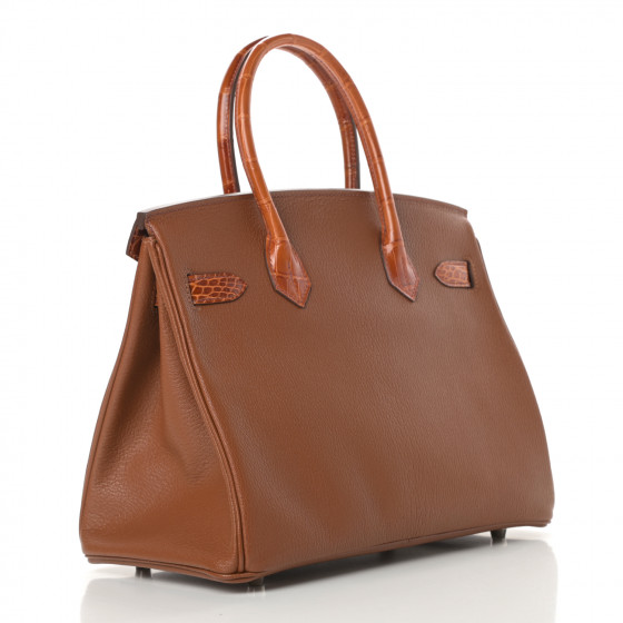 HERMES Chevre Mangalore Shiny Niloticus Crocodile Birkin