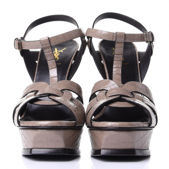 【関税負担】 saint laurent fake crocodile tribute sandal 関税負担】 saint laurent fake crocodile tribute sandal