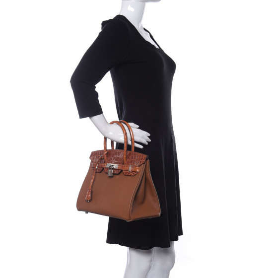 ＊tata＊ HERMES HERMES Chevre de Coromandel White Bus 40 Black 203560