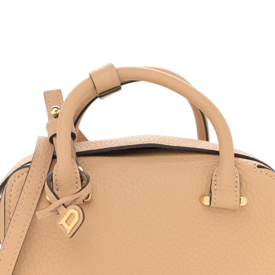 DELVAUX Taurillon Soft Nano Cool Box Satchel Latte 1043262