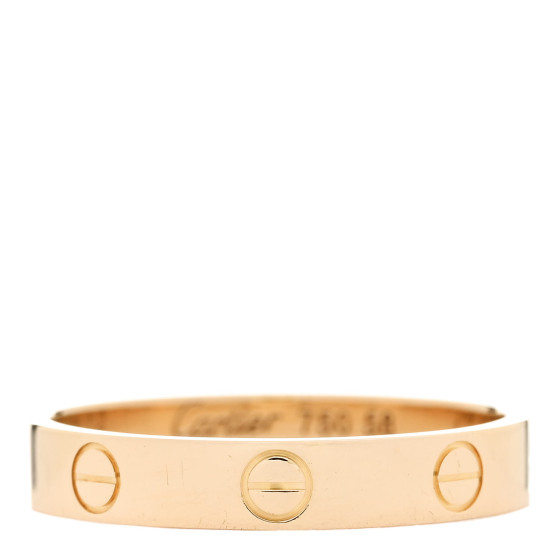カルティエ WEDDING BAND YELLOW GOLD 10号 Cartier Diamond 18k Yellow Gold 4mm Wide Dome Wedding Band
