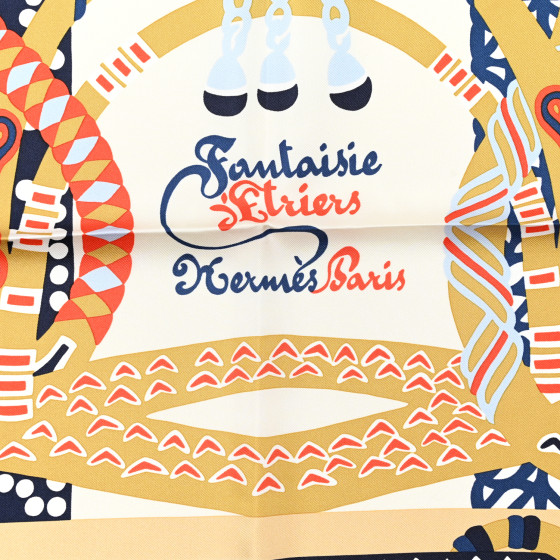 【HERMES】\"Fantaisie d'Etriers\" Gilda ヘッドバンド HERMES】