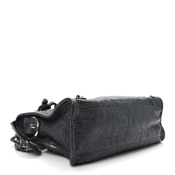 バッグ BALENCIAGA AGNEAU MINI FOLDER HAND BAG BALENCIAGA Agneau Giant 21 Silver Hardware Folder Black