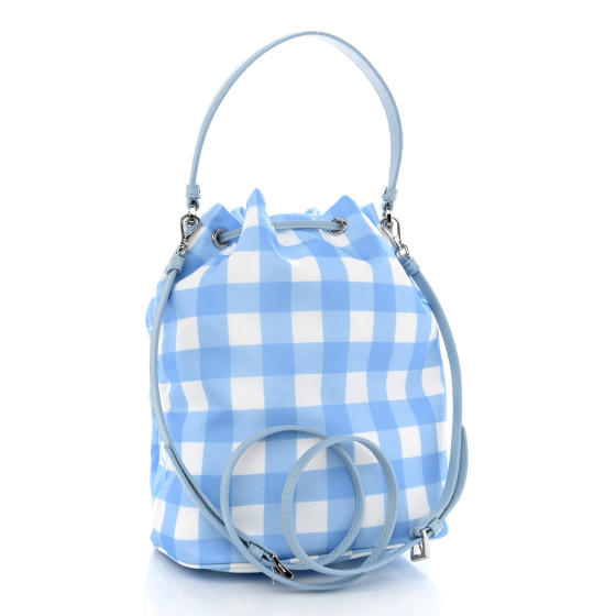 PRADA Light blue bag in printed Re-Nylon【関税送料込】 Prada Light blue bag in printed Re-Nylon | TheDoubleF