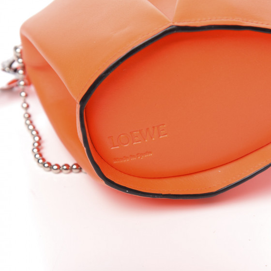 LOEWE オレンジ ボディバッグ LOEWE Calfskin Mini Punk Elephant Crossbody Bag Orange