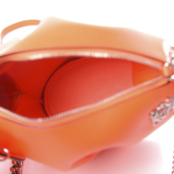 LOEWE Calfskin Mini Punk Elephant Crossbody Bag Orange