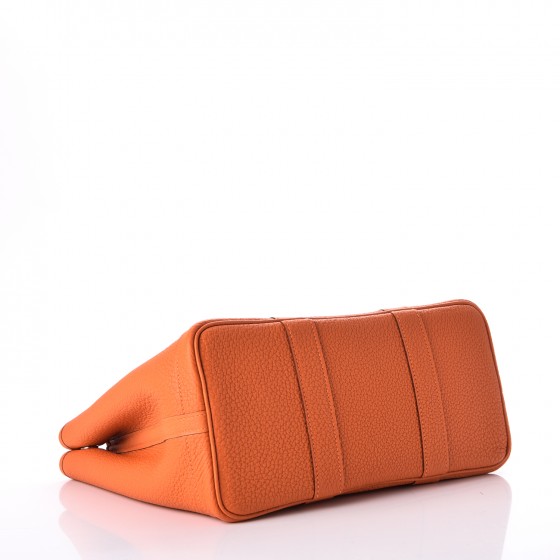 HERMES Negonda Garden Party TPM 30 Orange 261760 | FASHIONPHILE