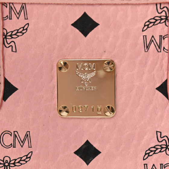 美品‼️ MCM ハンドバッグ　ANYA MINI MCM Visetos Mini Anya Top Zip Shopper Tote Soft Pink 1128577