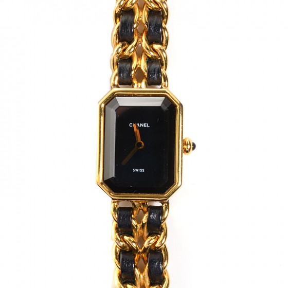 CHANEL Stainless Steel Lambskin 20mm Chain Premiere Quartz