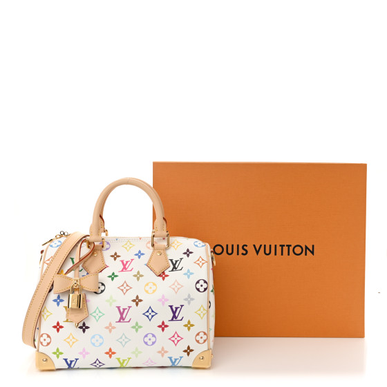 OFF WHITE × LOUIS VUITTON Monogram Solar Pre-Owned Takashi Murakami x Louis Vuitton White Monogram
