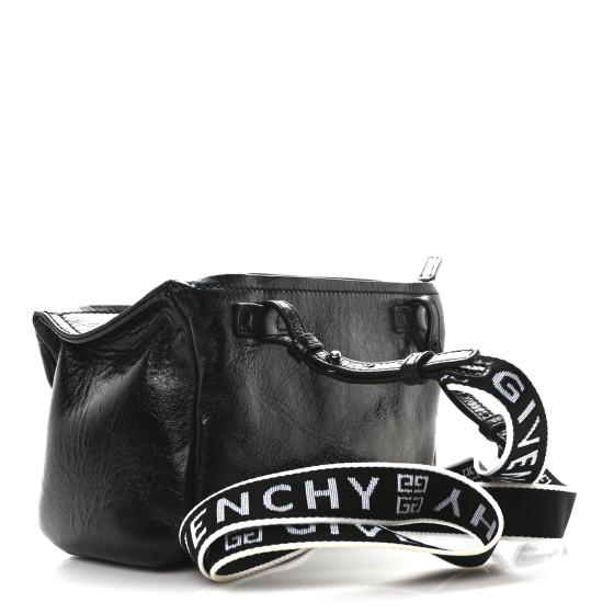 GIVENCHY パンドラ クリンクルレザー GIVENCHY Crackled Patent 4G Small Pandora Black 1703137