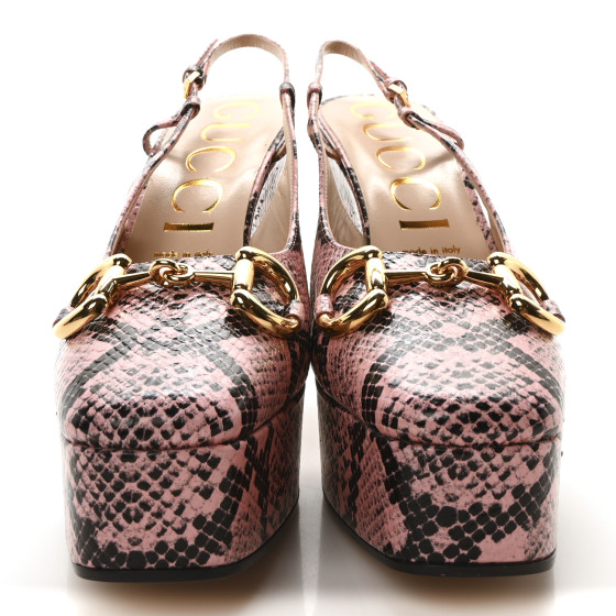 GUCCI ミュール 35C GUCCI Calfskin Crystal GG Isa Ankle Strap Mid Heel Sandals
