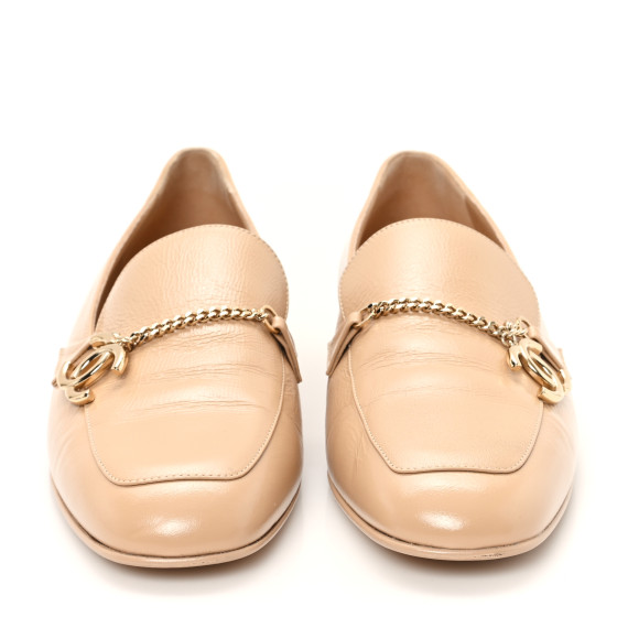 CHANEL ベージュ ローファー 35ハーフ 中古・古着通販】CHANEL (シャネル) ローファー ベージュ サイズ