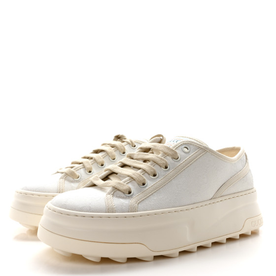 GUCCI GG Monogram Womens 1977 Tennis Platform 52mm Sneakers