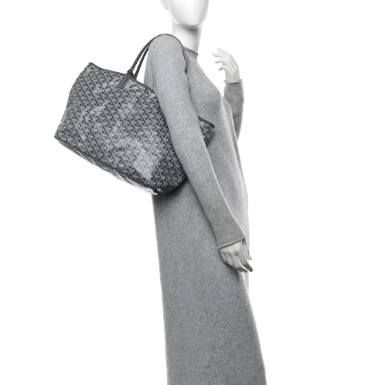GOYARD Goyardine Saint Louis PM Grey 1693285 | FASHIONPHILE