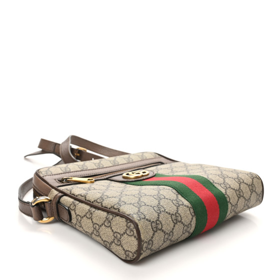 GUCCI GG Supreme Monogram Web Small Ophidia Messenger Bag