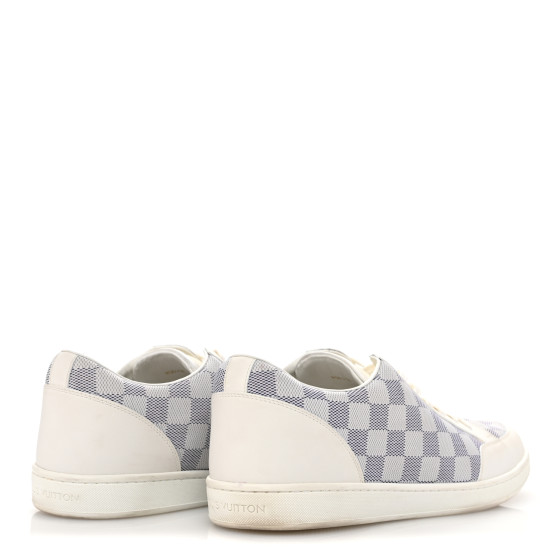LOUIS VUITTON Damier Azur Mens Sneakers 11 White 1667884