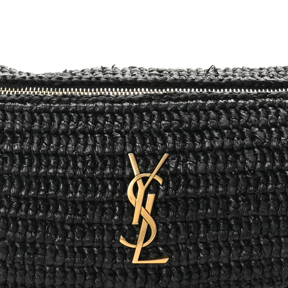 【SAINT LAURENT】CASSANDRE SMALL CYLINDER BAG IN RAFFIA Saint Laurent Raffia Cassandre Small Cylindric Bag | Vivrelle