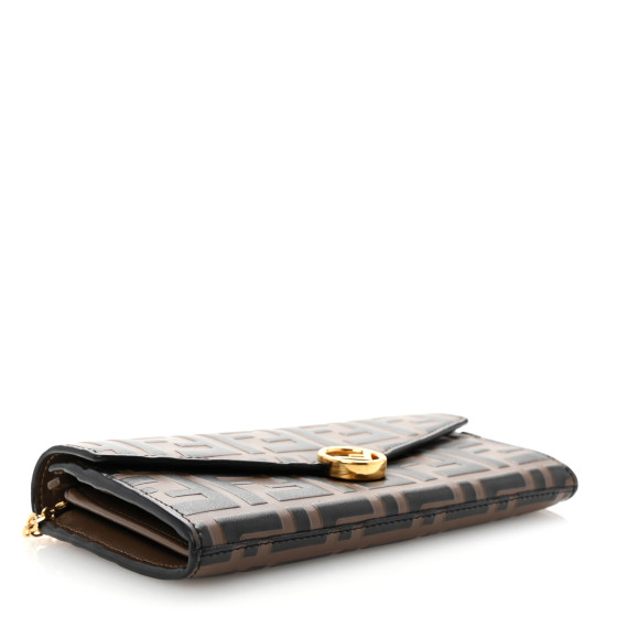 FENDI Vitello Soft F is Fendi Bi-Color FF 1974 Embossed
