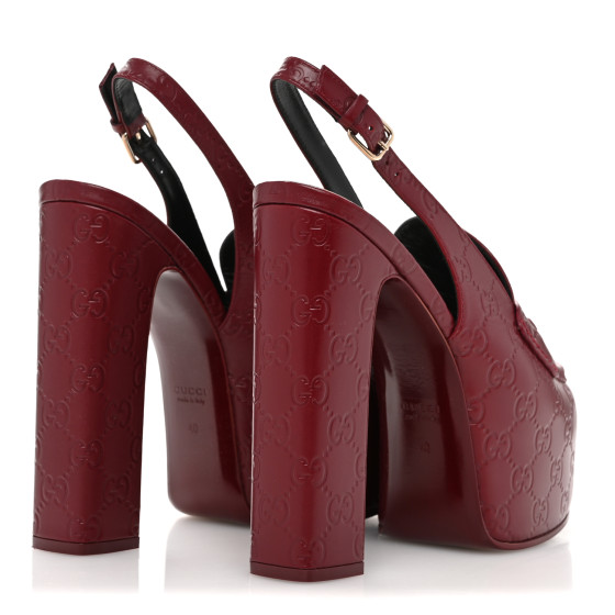 GUCCI - arisa出品 GUCCI Guccissima Horsebit Platform 70/160mm Slingback Mules
