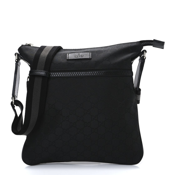 Gucci ブラックナイロンメッセンジャーバッグ 楽天市場】GUCCI グッチ ショルダーバッグ メッセンジャーバッグ