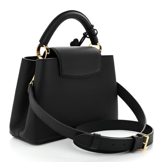 LOUIS VUITTON 23cm 36M ストラップパンプス　ブラック　黒 LOUIS VUITTON LV X TM Taurillon Superflat Capucines BB Black