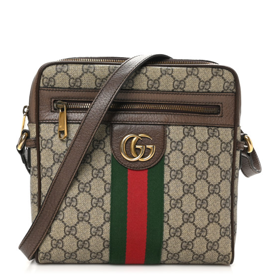 GUCCI GG Supreme Monogram Web Small Ophidia Messenger Bag