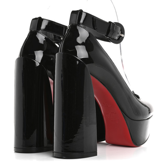 CHRISTIAN LOUBOUTIN Patent Movida Strap Jane 130 Platform