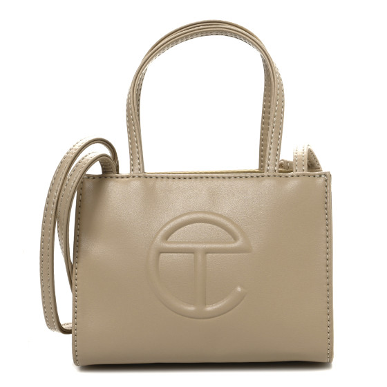 トートバッグ Telfar Shopping Bag Small Gold in Vegan Leather with Silve TELFAR Vegan Leather Small Shopping Bag Cream 1688459