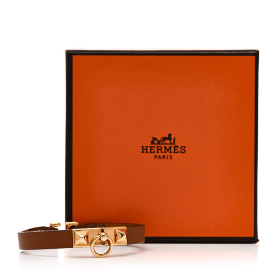 HERMES Rivale Micro Bracelet T2 Gold 1689809 | FASHIONPHILE
