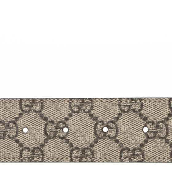 GUCCI GG Supreme Monogram Plutone Calfskin Enamel Double G