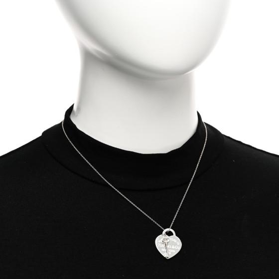 TIFFANY Sterling Silver Return to Tiffany Heart Tag Key