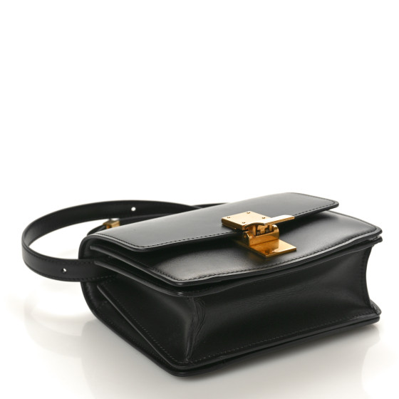 CELINE Box Calfskin Small Classic Box Flap Bag Black 1559356