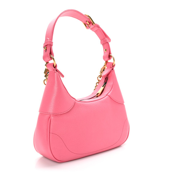 【GUCCI 】GG Aphrodite Soft Goat Shoulder Bag RHODAMINE PINK GUCCI Goatskin Small Aphrodite Shoulder Bag Rhodamine Pink