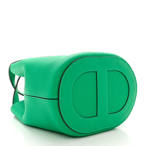 HERMES Taurillon Clemence Swift In-The-Loop 18 Bag Vert