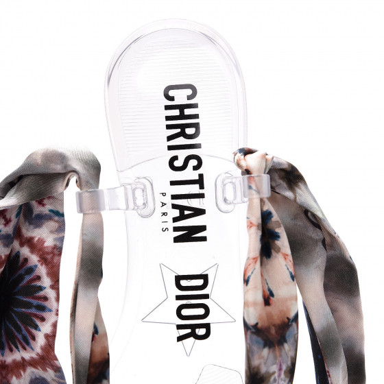 CHRISTIAN DIOR PVC Silk KaleiDiorscopic Mitzah Scarf Thong