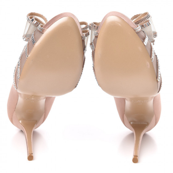VALENTINO ベージュ フリル ベアトップ 38 Valentino Garavani - Rockstud Skin Metallic Leather Sandal, 70mm