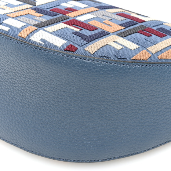 FENDI Yarn Canvas FF Multicolor Embroidered Chinese