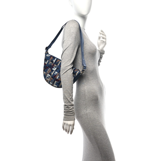 FENDI Yarn Canvas FF Multicolor Embroidered Chinese