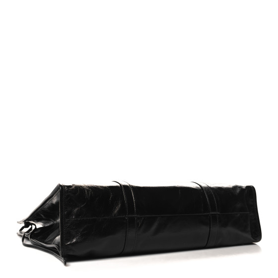 【関税込み】PRADA Soft Lux leather handbag PRADA Soft Lux Large Shopping Tote Black 1573287 | FASHIONPHILE
