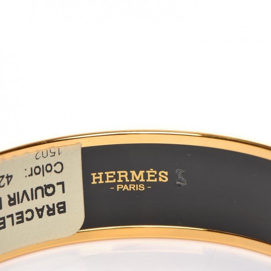 HERMES Enamel Printed Wide Balcons du Guadalquivir Bracelet