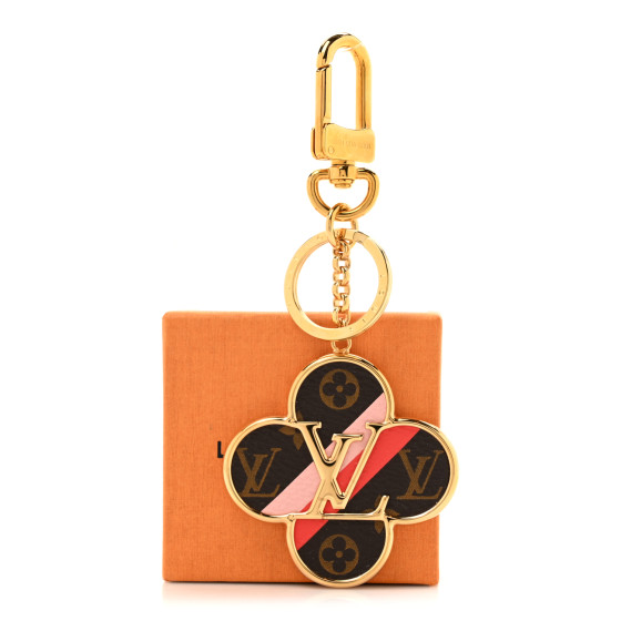 LOUIS VUITTON Metal Monogram Into The Flower Bag Charm Key