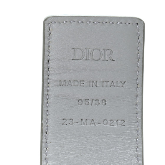 Dior ベルト　　95 CHRISTIAN DIOR Diamond Canvas Belt 95 Grey 1167825
