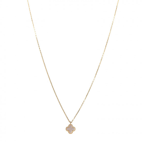VAN CLEEF & ARPELS 18K Yellow Gold Mother of Pearl Sweet