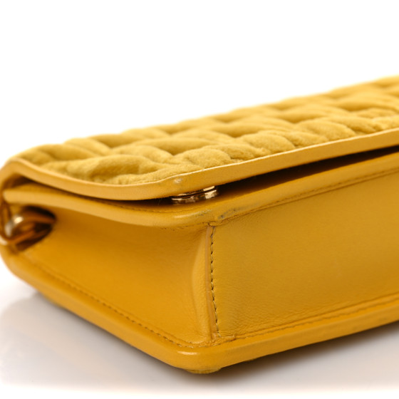 小物 miu miu leather wallet pastel yellow Miu Miu Matelassé leather wallet for Women - Yellow in UAE