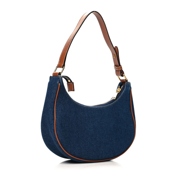 CELINE｜ (AVA THRIOMPHE MEDIUM SHOULDER BAG IN DENIM (11 MEDIUM AVA TRIOMPHE BAG IN smooth Calfskin - TAN | CELINE