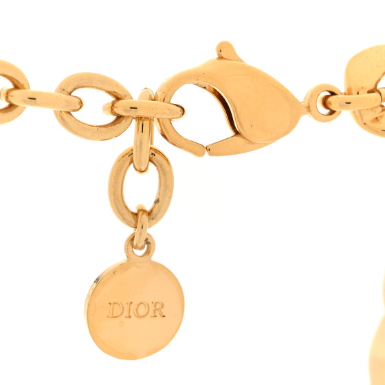 CHRISTIAN DIOR Metal Danseuse Etoile Chain Choker Necklace