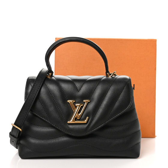 LOUIS VUITTON Calfskin Hold Me New Wave Black 1618622