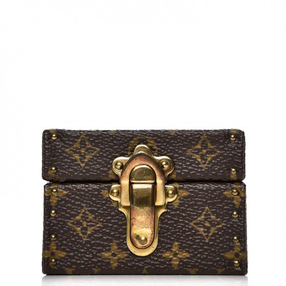 LOUIS VUITTON Monogram Ring Box Mini Trunk Case 219986